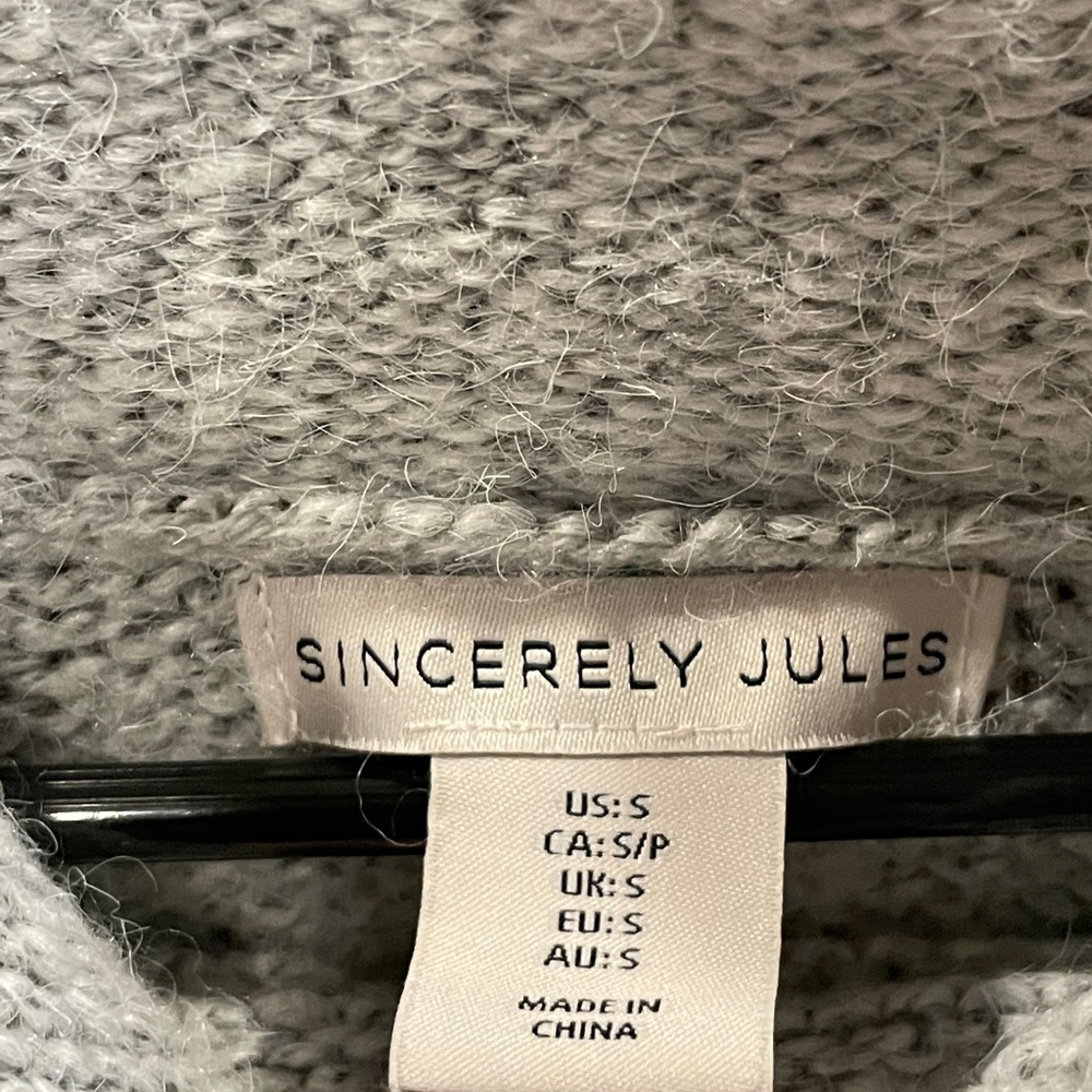 Grey/ White Sweater